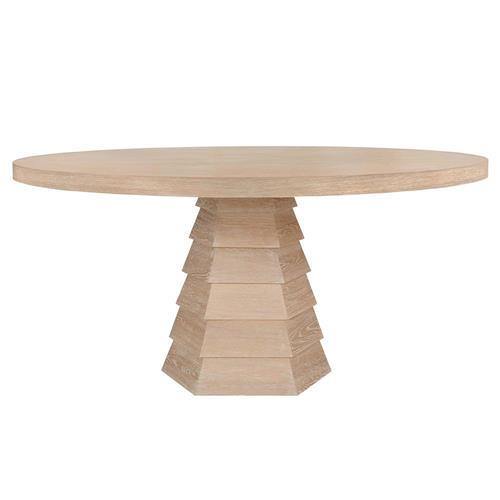 Hudson Round Extending Dining Table, 90-120cm, White Wood Only £299.99